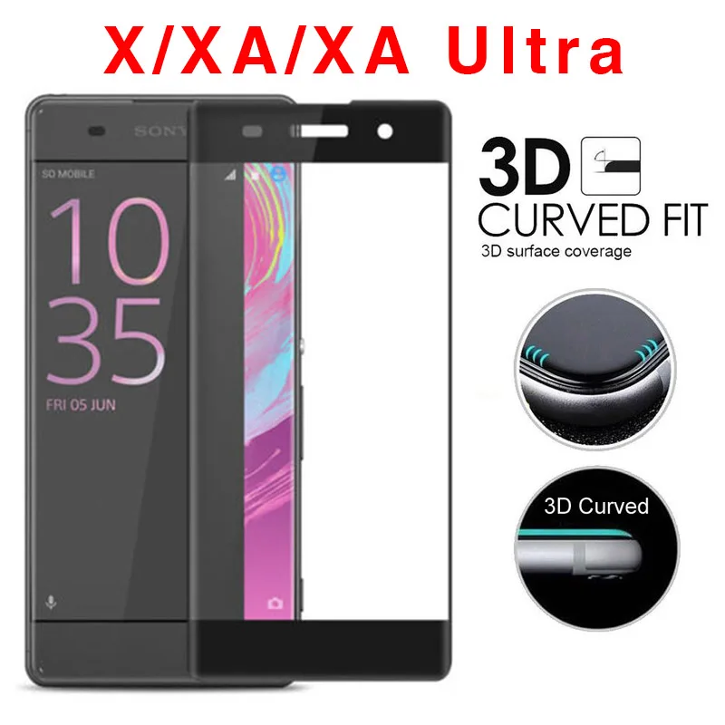 

Glass Protection For Sony Xperia X A Xa Ultra Tempered Glas Screen Protector On Xaultra Protective Protect Film 3d Curved Edge