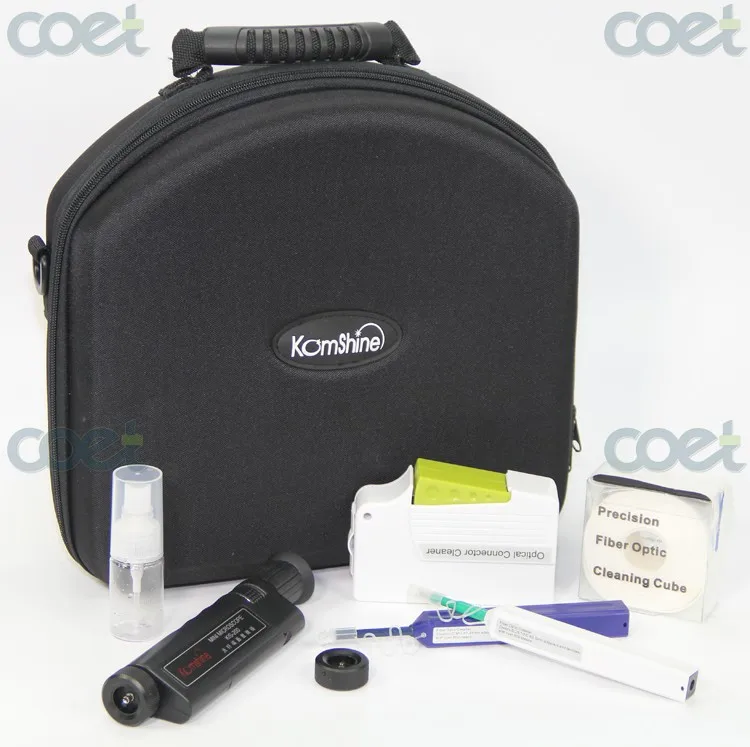 

Optical Fiber Connector Cleaning & Inspection Tool Kit KIC-7E incl.One-click cleaner, KCC-500 Cassette Cleaner + Scope