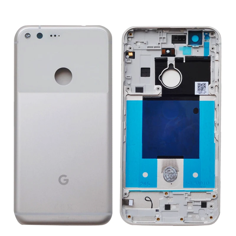 

BINYEAE Metal Battery Cover For Google Pixel XL 5.5 Inch / Pixel 5.0 Inch Rear Housing Back Case Door With Side Keys