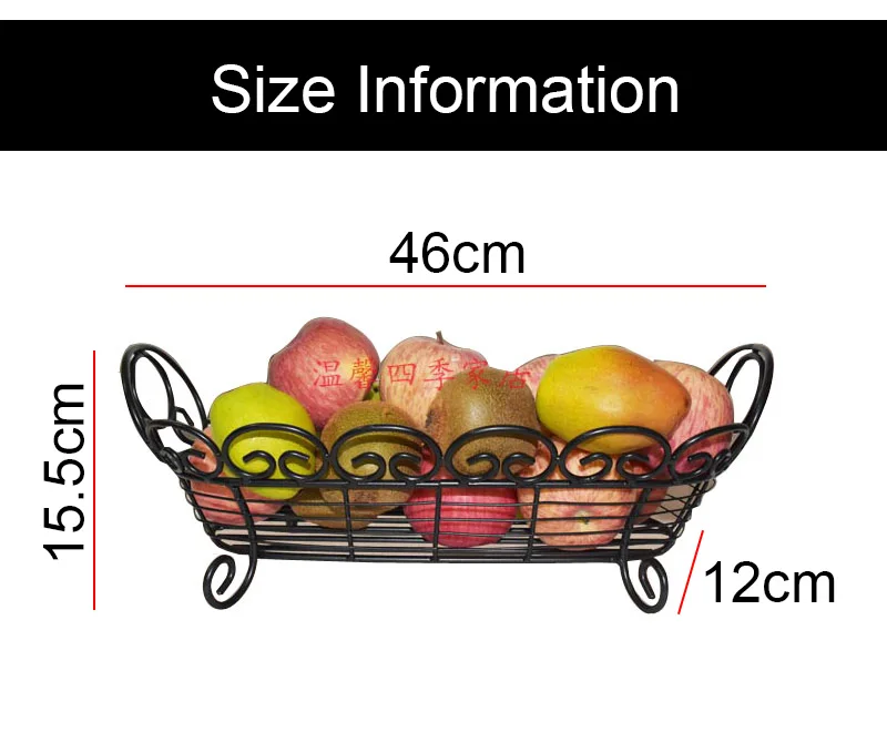 Металлическая Столешница Корзина для фруктов чаша для хранения петли и латтическая проволочная корзина