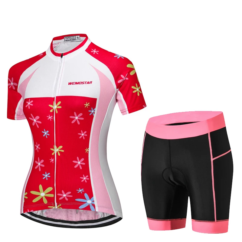 WEIMOSTAR Женский комплект для велоспорта дышащий Быстросохнущий Ropa Ciclismo Youth MTB езда велосипед велосипедные майки одежда для велоспорта