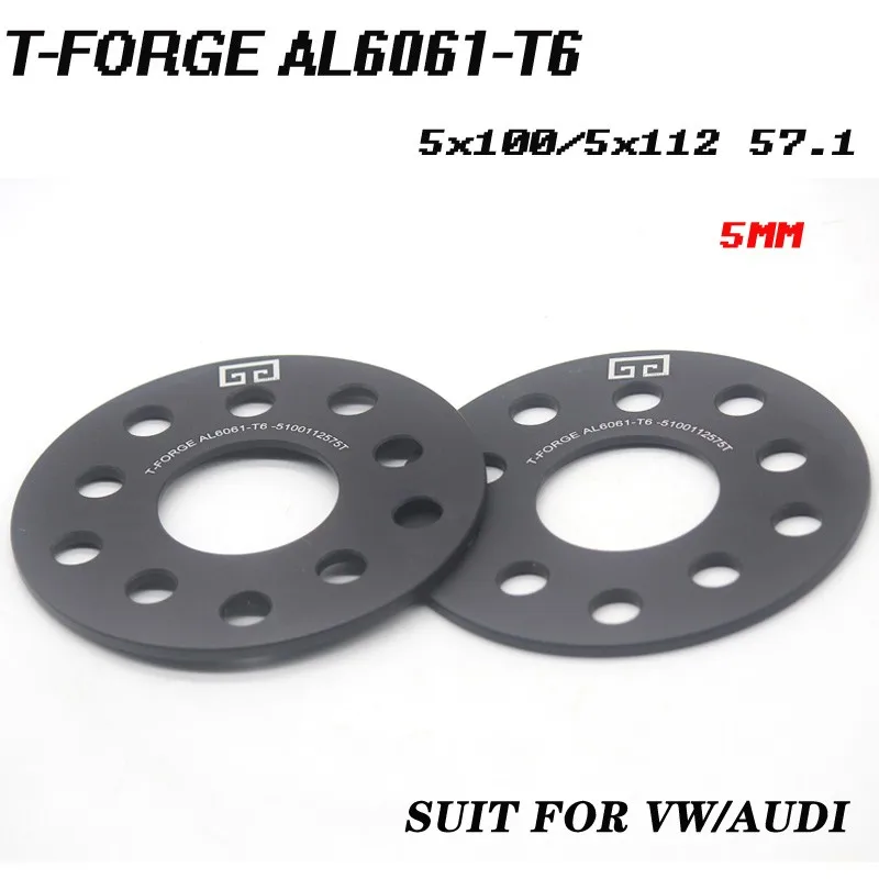 

2PCS 3/5/8mm Thickness Wheel Spacers Of The PCD 5 x100/5x112 mm HUB 57.1mm Wheel Adapter 5x100/112-57.1