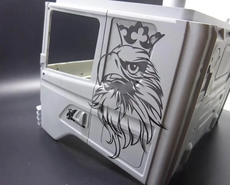 

Simulation Side white metal sticker FOR Tamiya 1/14 SCANIAA R620 R470 V8 Tractor Trailer truck 56323