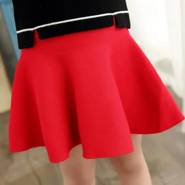 Buy Red skirt plaid christmas skirt for girls Children