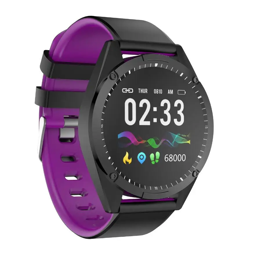 G50 Смарт-часы мужские водонепроницаемые пульсометр кровяное давление кислородный монитор спортивный фитнес-трекер Smartwatch для Android IOS - Цвет: Фиолетовый