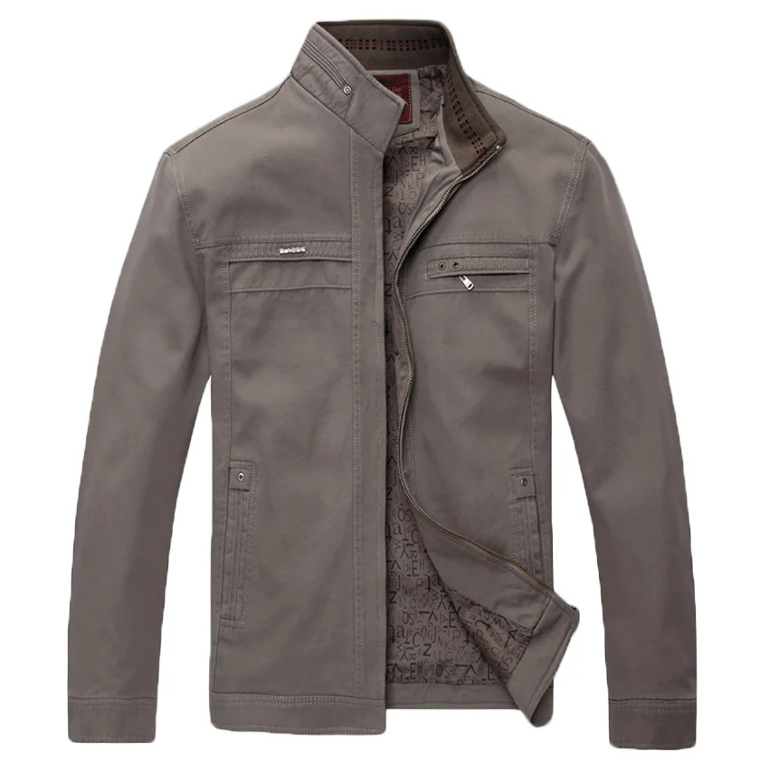 2017 Free Shipping Men Jacket Coat Middle Aged Men Dress Plus Size M L XL 2XL 3XL Men's Clothing Autumn Men Outwear 60