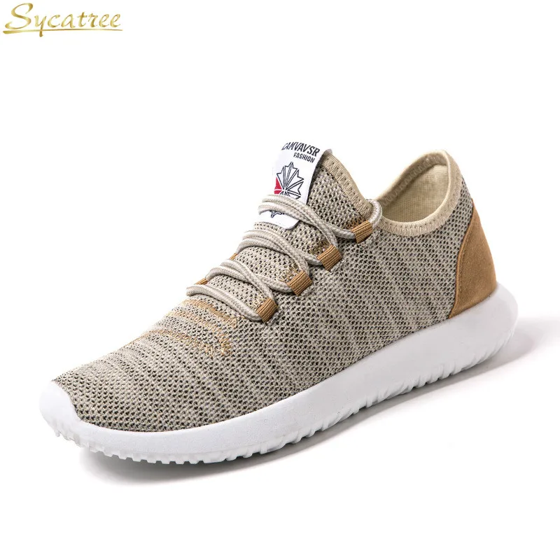 

Sycatree 2018 Spring Summer Flyknit Casual Shoes for Men Sports Sock Shoes Air Mesh Outdoor Sports Sneakers Lightweight Footwear