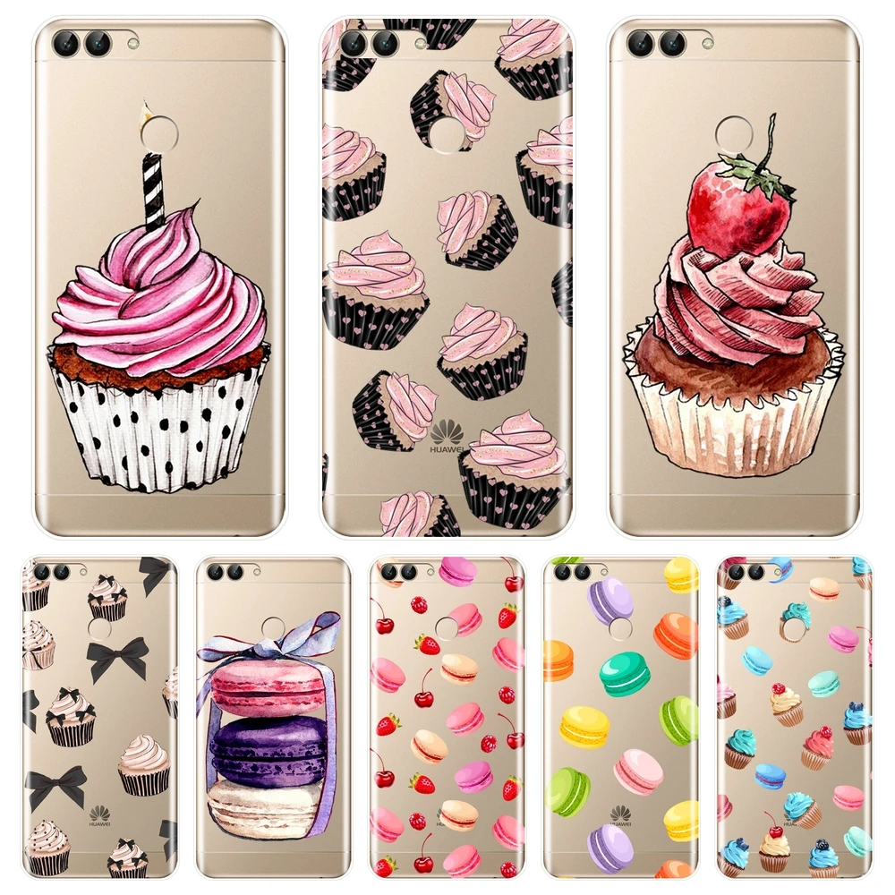 

Sweet Cake Food Phone Case Silicone For Huawei P9 Lite Mini Soft Back Cover For Huawei P8 P9 P10 P20 Lite Pro Plus 2017 P Smart
