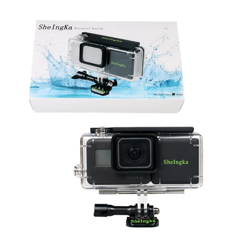 

45M Waterproof Housing Case with External 2300mAh Battery Set for Hero 5 Camera