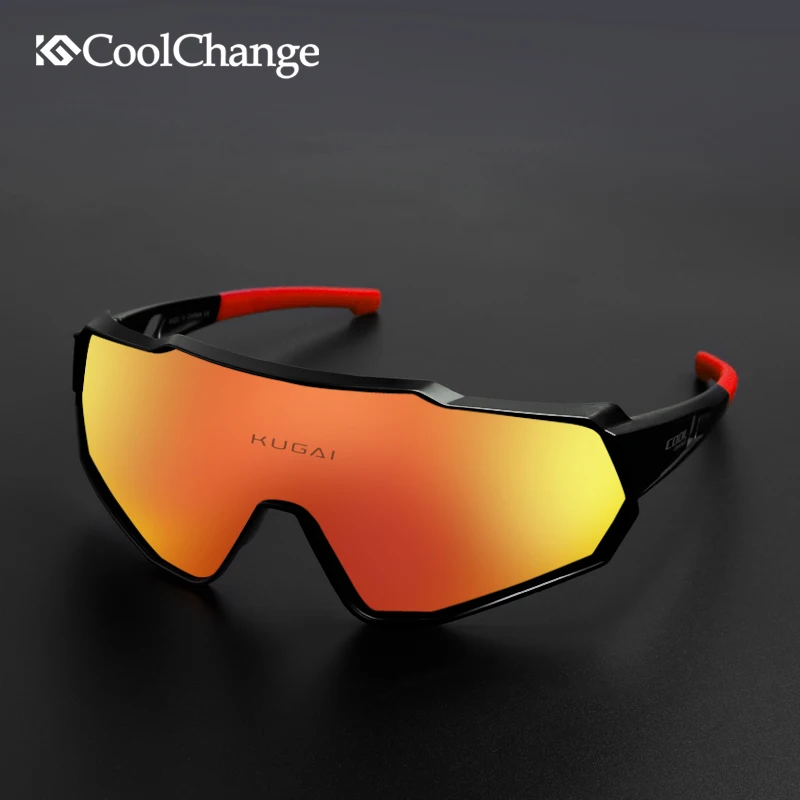 

CoolChange Polarized Sports Sunglasses 100% UV400 Cycling Glasses Road Bicycle Eyewear Outdoor MTB Bike Riding Goggles Men Women