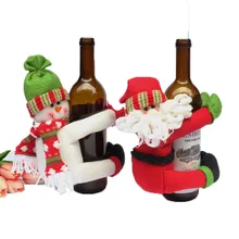 Neue Jahr Weihnachtsdekoration Liefert für Startseite Weihnachten Weinflasche Abdeckung Weihnachten Geschenk für Freunde Christbaumschmuck