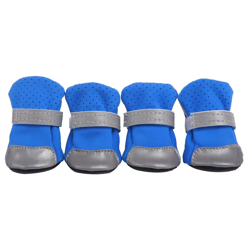 5 Sizes Anti-slip Shoes for Dogs Cats 4PcsSet Reflective Dog Boots Summer Dog Rain Shoes Puppy Sneakers Pet Supplies 40DC26 (12)