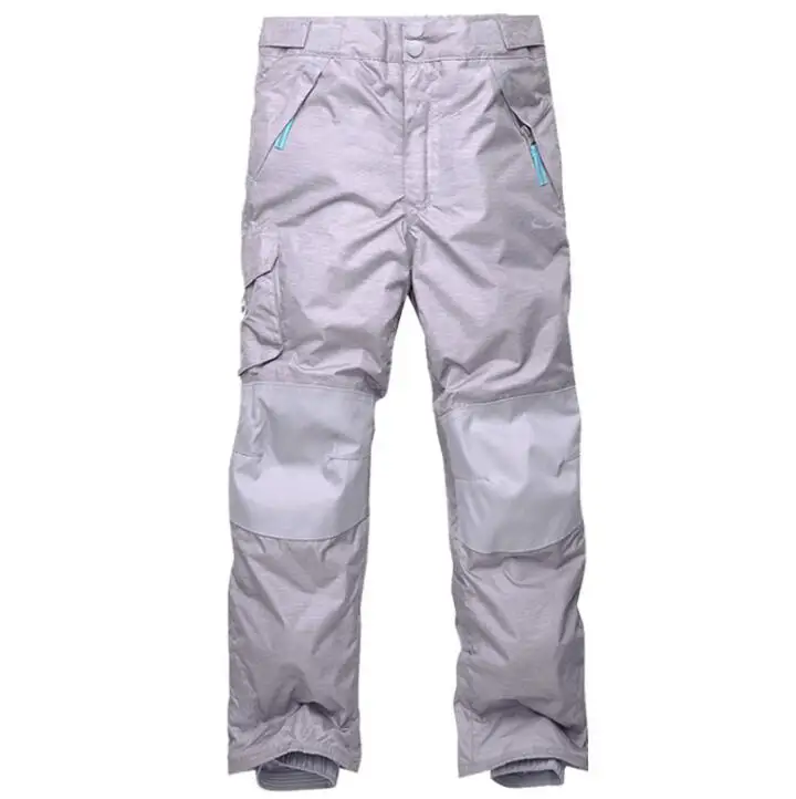 Niños invierno cálido transpirable impermeable a prueba de viento Snowboard Pantalones de Snowboard Hombre caramelo Color al aire libre Pantalones de esquí