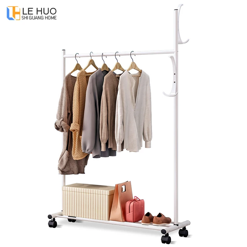 

Three in one Coat Rack Assembly Drying rack bedroom Hanging clothes Shoes organizer storage Shelf fashion home Furniture