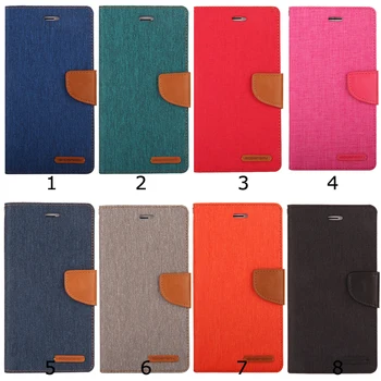 

50pcs/lot Orignal Goospery Brand Canvas Diary Book Leather Case With Stand For Samsung Galaxy Note 10 Plus S10E S10 S9 S8 Plus