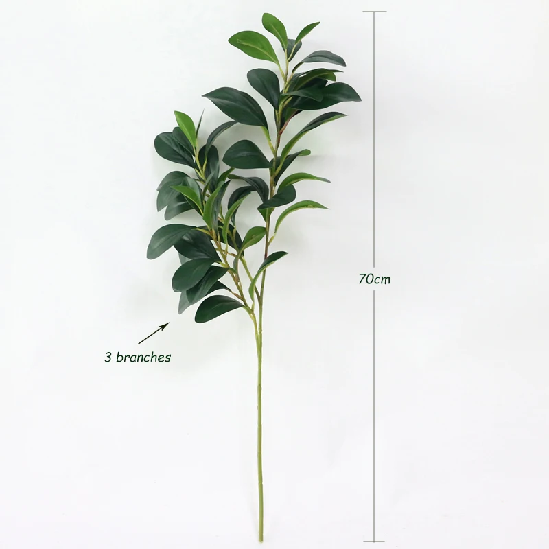 JAROWN Artificial Real Touch Plant Leaf Simulation Green Tree Branch Nordic Style Home Decor Accessories Wedding Decor Flower (9)