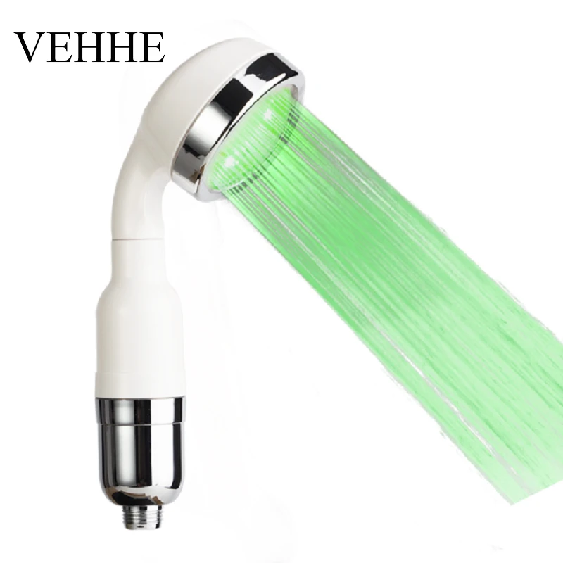 VEHHE Laser Panel LED Showerhead Filter High Pressure ABS Water Saving Shower Head Anion
