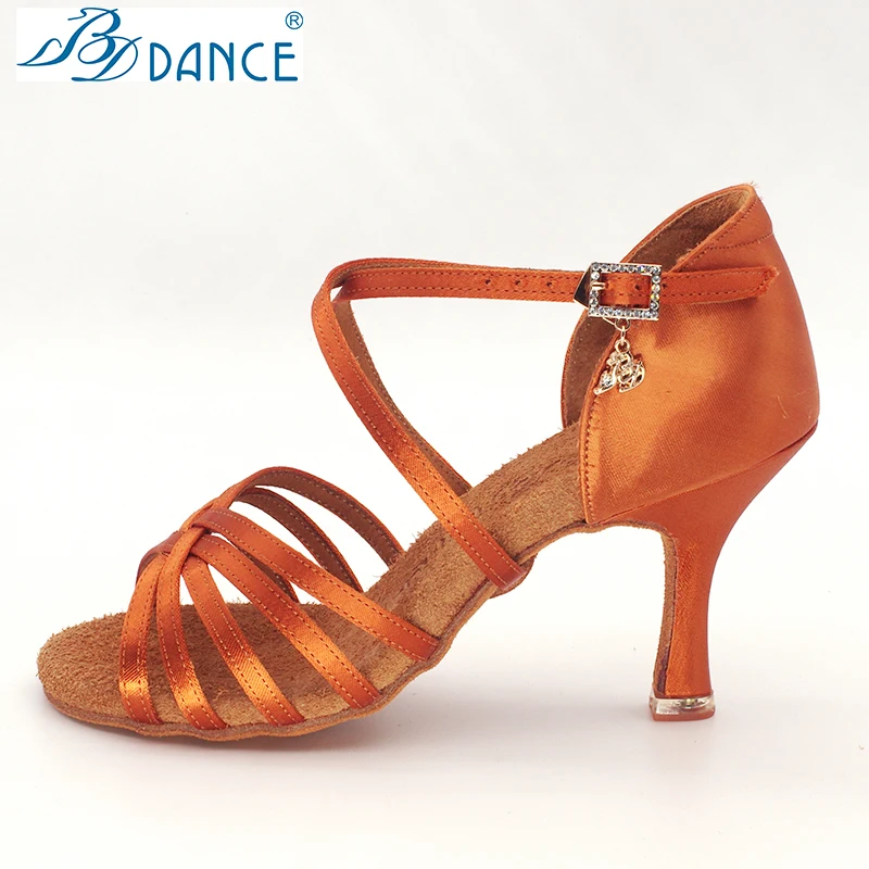 Latin Dance Shoes Female Adult High-end Upgrade BDdance Soft Bottom National Standard Export Latin Ballroom Shoes 216 TOP SHOE