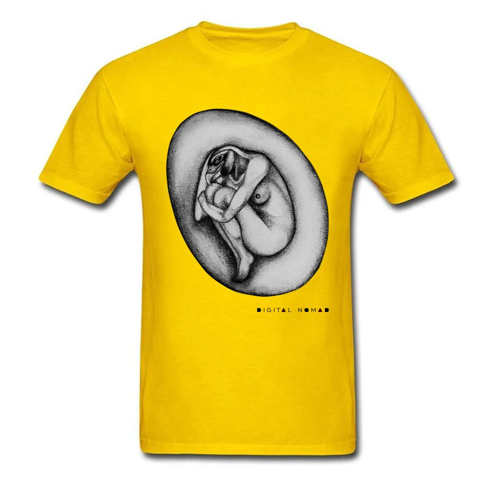CreationDigital Nomad T-shirts Brand New Short Sleeve Geek 100% Cotton O Neck Young Tops T Shirt Street T-Shirt Autumn CreationDigital Nomad yellow