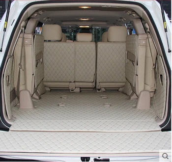 

High quality Special trunk mats for Toyota Land Cruiser 100 7seats 2007-1998 waterproof boot carpets liner for LC100 2002