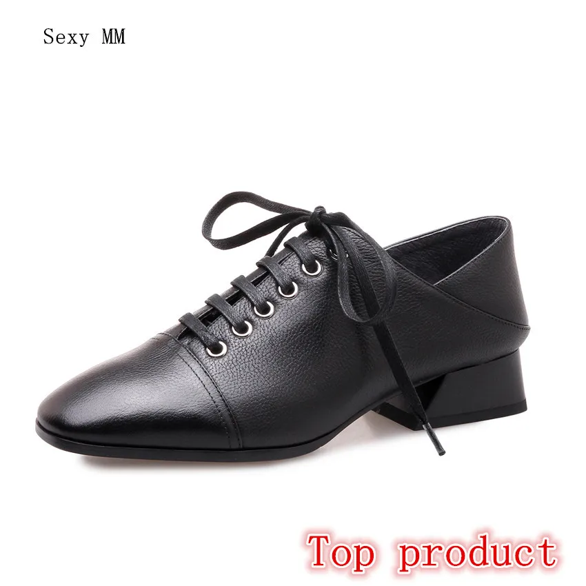 

Genuine Leather Stiletto Low High Heels Women Pumps Woman High Heel Party Office Shoes Kitten Heels Plus Size 34 - 40 41 42