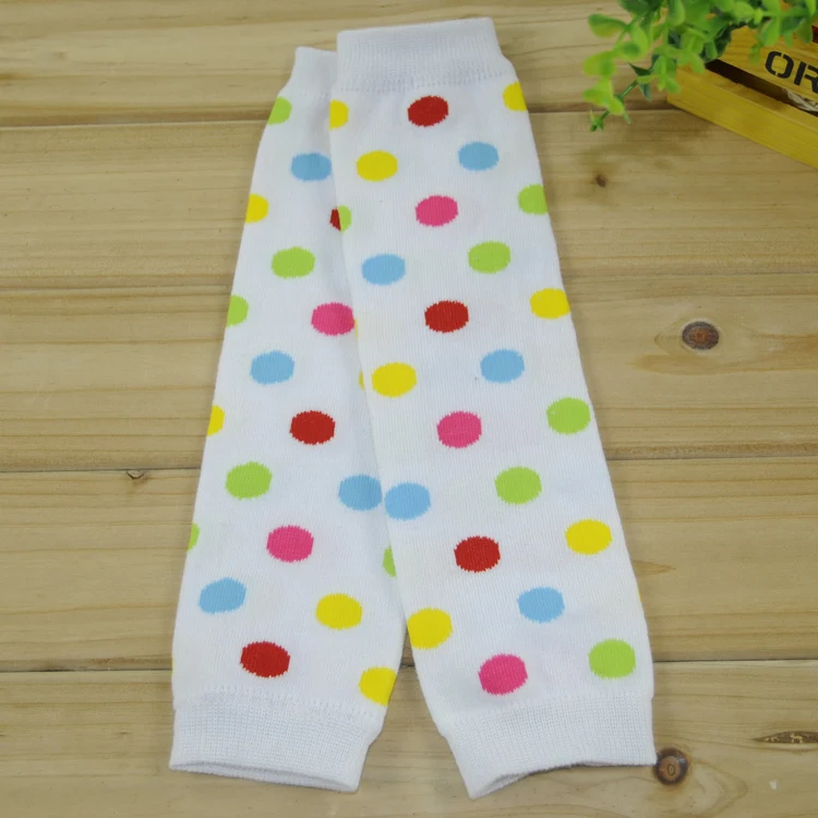 2016 new baby cotton polka dot leg warmer girls colorful dot legwarmers