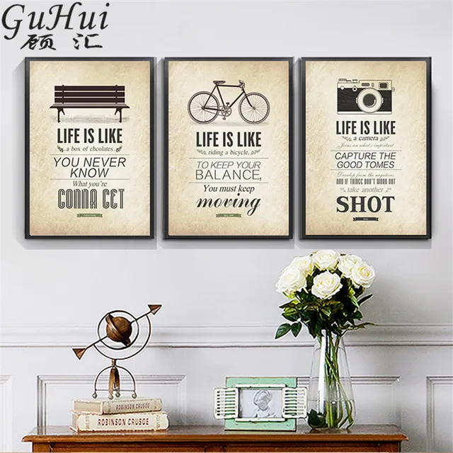 Filosofie van Leven Kantoor Inspirational Citaat Moderne