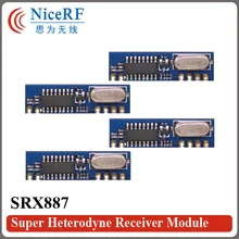 20 шт./лот низкое энергопотребление srx887 433 мГц супергетеродинного модуль беспроводного приемника с весны Телевизионные антенны