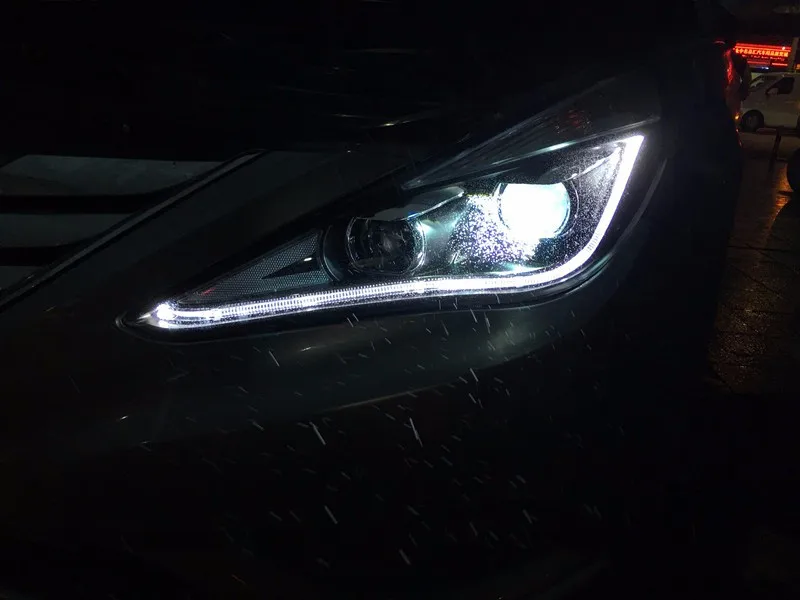 Top VLAND Factory For Car Head Lamp For Sonata 2011 2012 2013 2014 2015 LED Headlight With Day Ligth DRL H7 Xenon Lamp Plug And Play 3