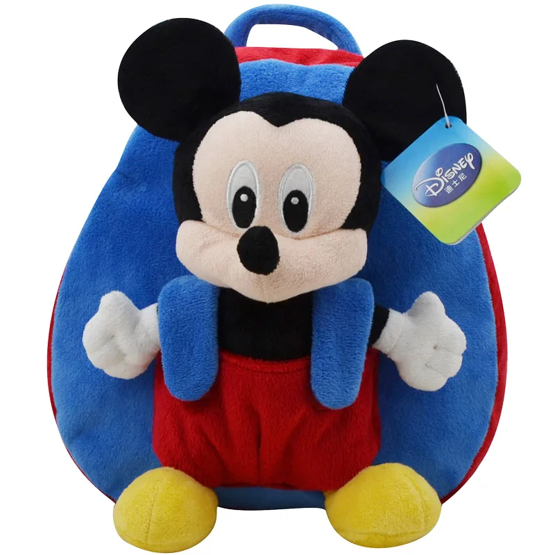 Рюкзак Дисней школьная сумка плюшевая игрушка Винни Пух Микки Маус Минни мягкая кукла подарок на день рождения для детей - Высота: Mickey