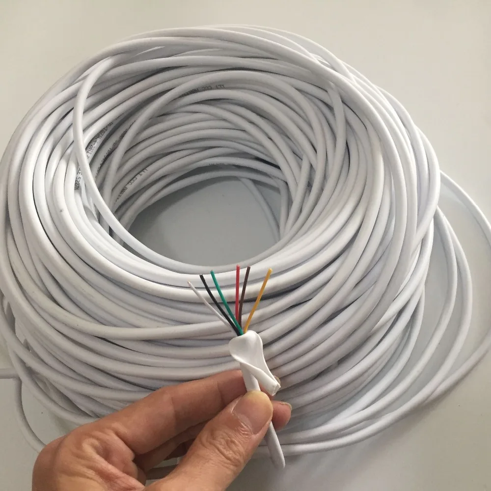 40 м 0 2x6P 6 проводной кабель 10 м/15 м/20 м/30 для видеодомофона цветной видеодомофон