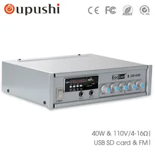 Free shipping USB 40ABmini amplifier with BlueTooth Mp3 Player fm font b Radio b font MIC