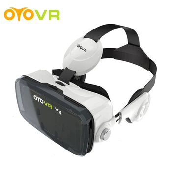 2016 OYOVR Y4 (4.0 Version) Google cardboard VR BOX with Headphone VR Virtual Reality 3D Glasses For 4.7 - 6.2 inch Smartphone