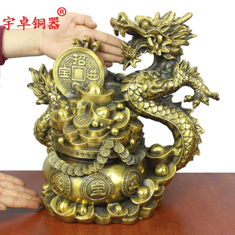 15 China Dragon Piggy Bank Cornucopia Bronze Statue Statues Sculptures Aliexpress