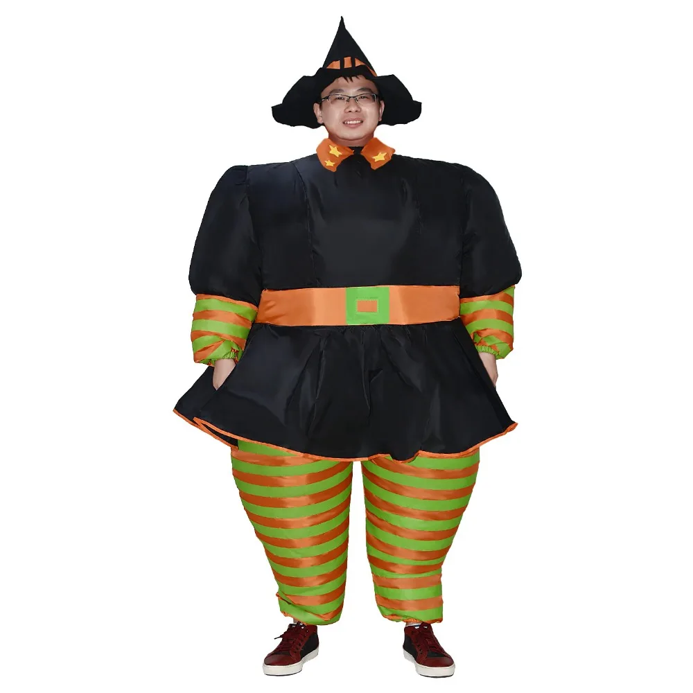 JYZCOS Inflatable Grim Reaper Costume Horror Cosplay Purim Halloween Costumes Women Men Kids Party Fancy Dress