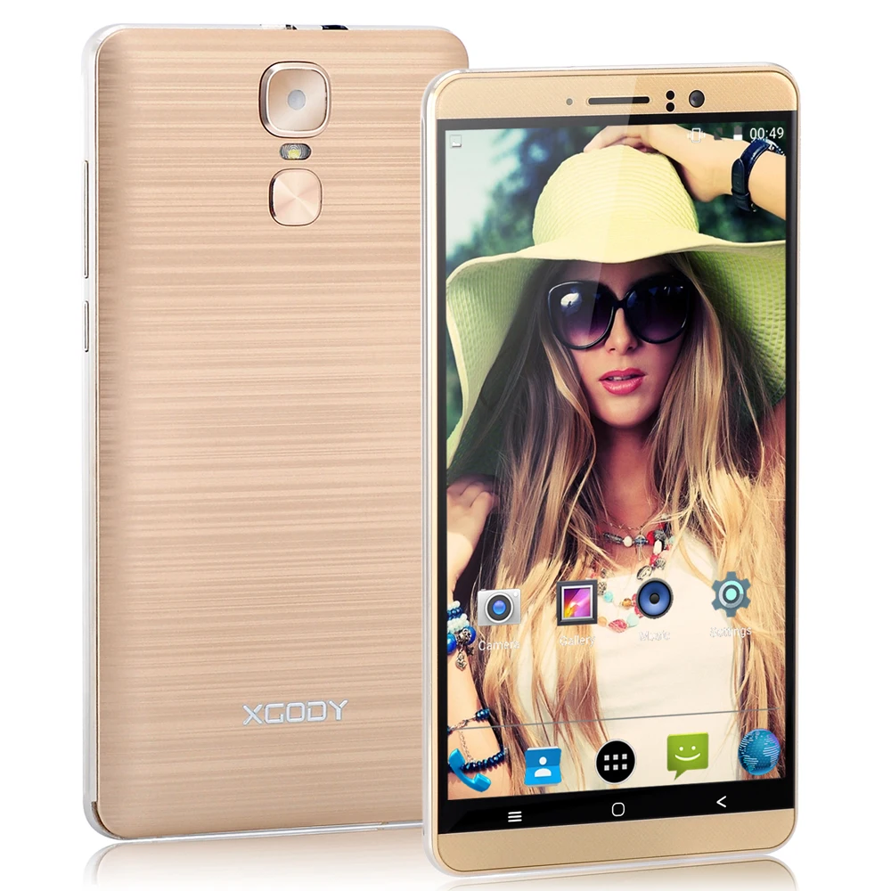 Смартфон XGODY 3G с двумя sim картами 6 дюймов Android 5 1 ГБ ОЗУ 8 Гб ПЗУ четырехъядерный