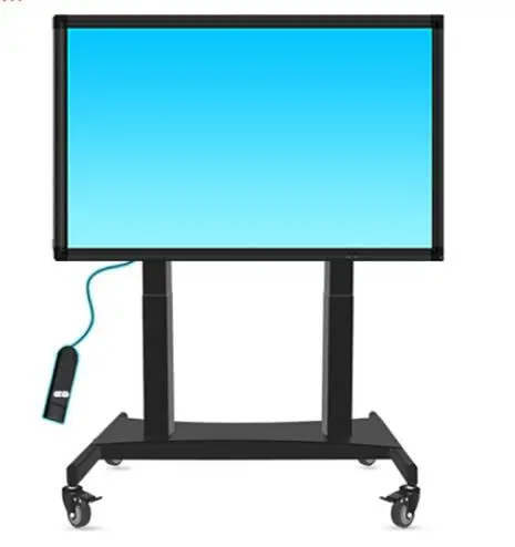 عالية الدرجة العالمي المنقولة LCD حامل تلفاز ل 32-60 بوصة التلفزيون مع عجلات البلازما تلفاز LCD توضيح الذراع جبل