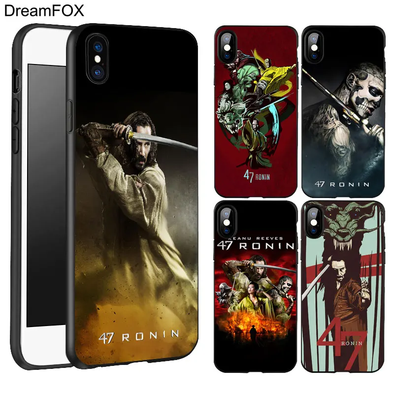 DREAMFOX K178 Ronin Samurai черный мягкий силиконовый чехол из ТПУ для Apple iPhone 11 Pro XR XS Max X 8 7 6 6S