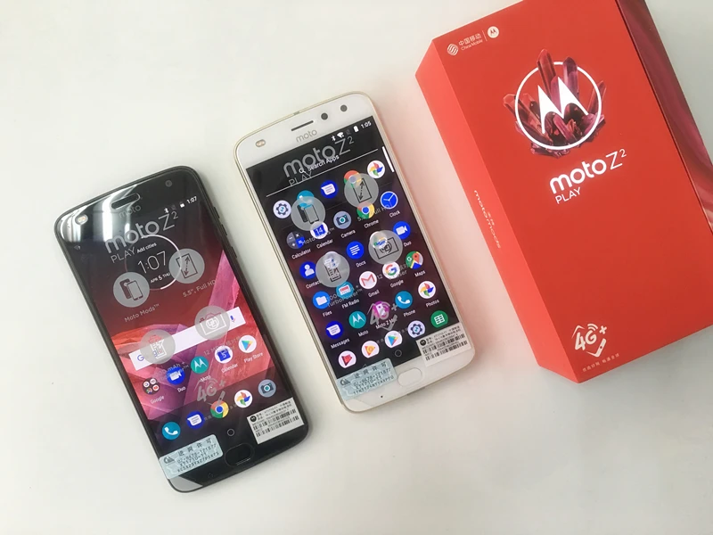 Новинка, Motorola Moto Z2 play XT1710-11, 4G, 64G, Поддержка NFC, Android 8,0, четыре ядра, 2,2 ГГц, 5,5 '', 1920*1080 P, МП, отпечаток пальца