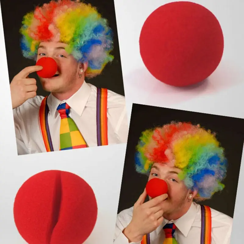 Party Sponge Ball Red Clown Magic Nose for Halloween Christmas Party