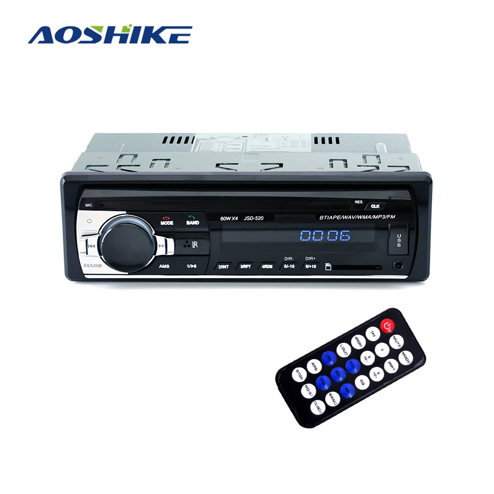 

AOSHIKE 1 DIN Car Mp3 Player Bluetooth 12V FM Radio Multimedia Player Support Bluetooth USB/SD MMC Port Car Electronics In-Dash