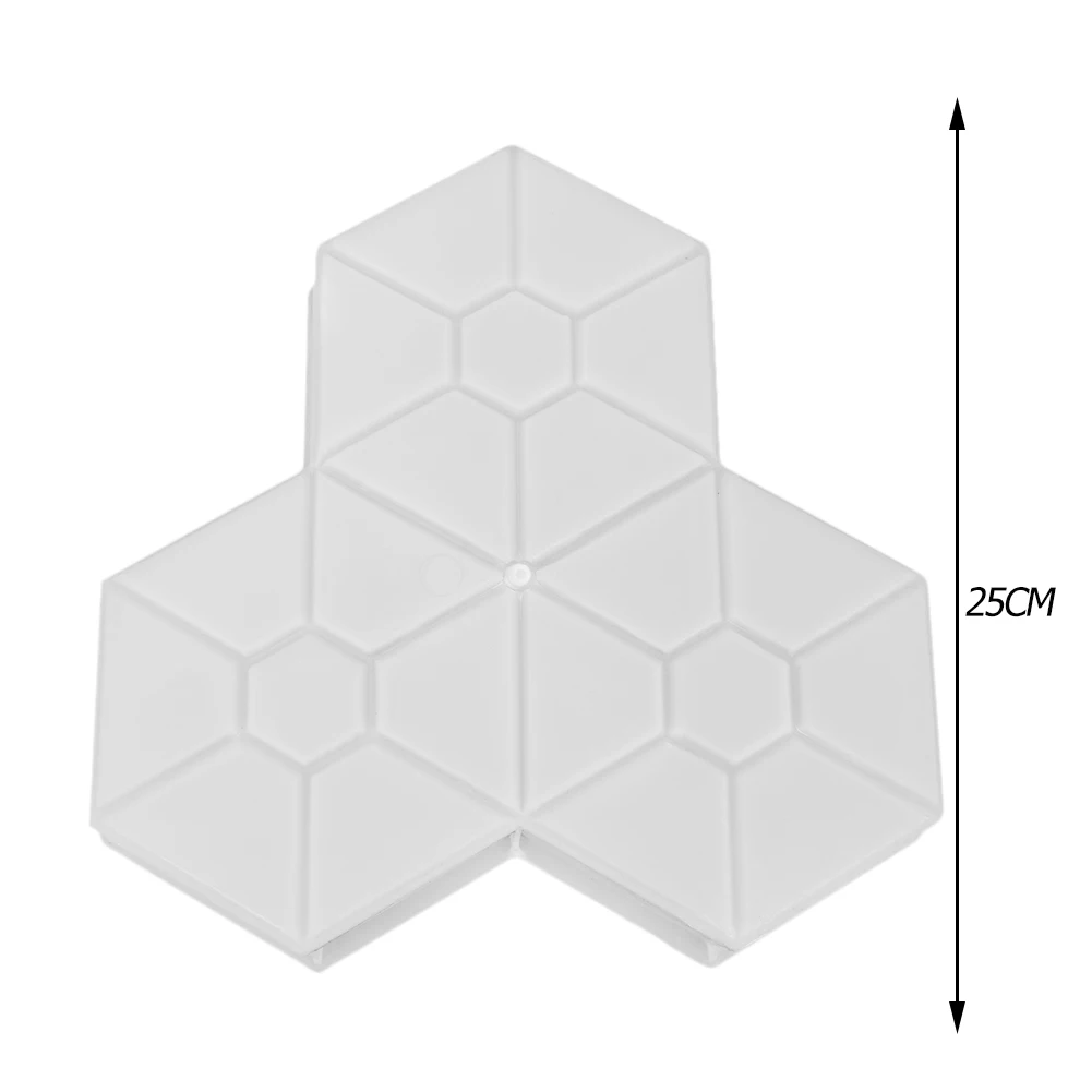 Сделай сам, форма для изготовления дорожек вручную, формы для цементных кирпичей, пола, дороги, бетона, шаговой дорожки, каменной дорожки, формы для сада, дома - Цвет: Hexagonal Maple Leaf