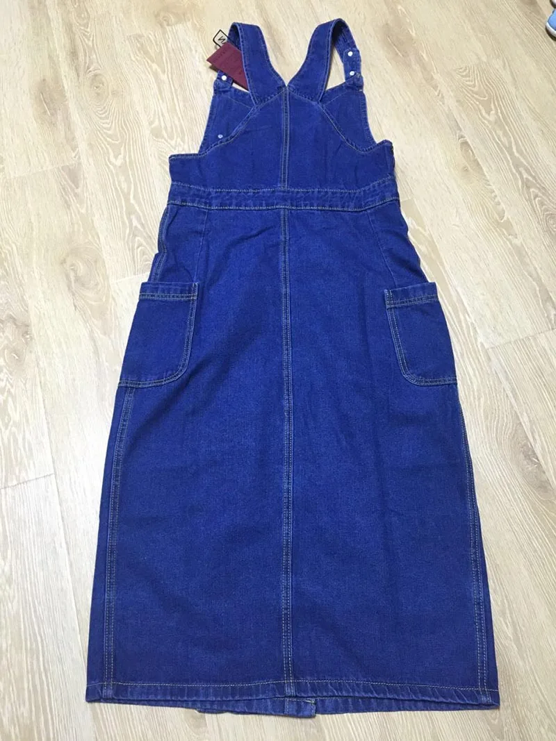 Denim long dress14