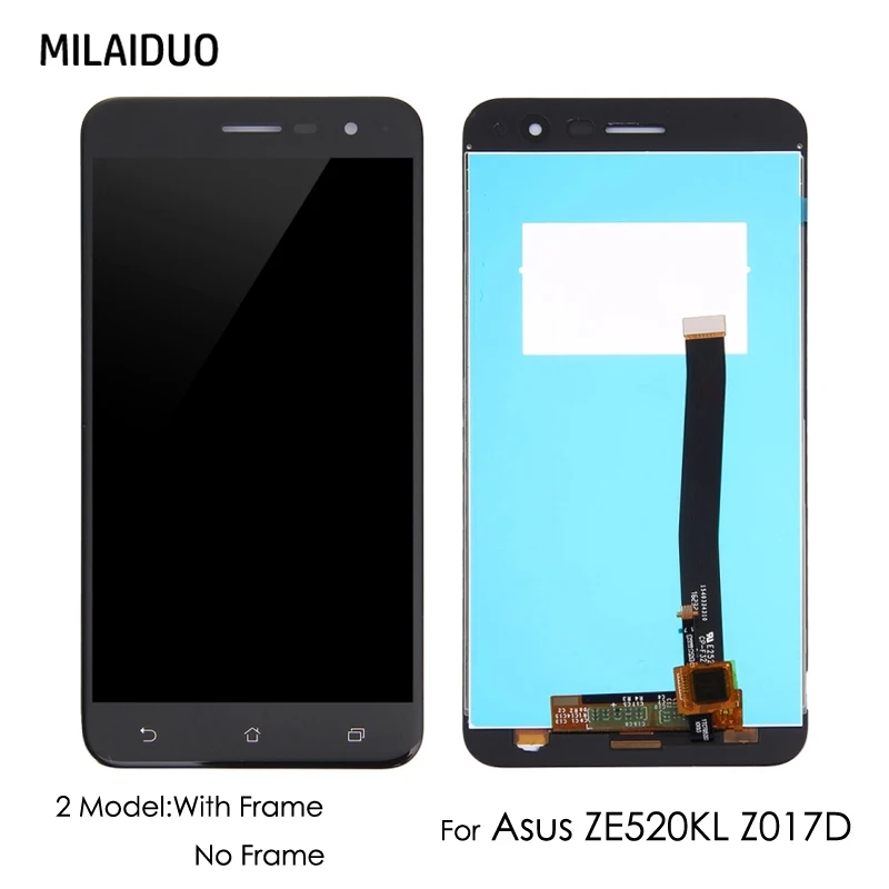 

Original LCD Display For Asus ZenFone 3 ZE520KL Z017D Touch Screen Digitizer Assembly Replacement No/With Frame 5.2 inch