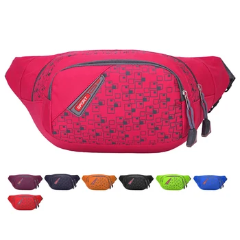 

10PCS / LOT High Capacity Waist Pack Crossbody Chest Bags Women Sport Phone Coin Pouch Men Bum Bags Waist Bag