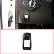 In Fibra di carbonio Stile ABS Elettronico Decorazione del Freno A Mano Copertura Per Mercedes Benz W213 E Classe C-Classe GLC W205 2015 -2017 Accessorio