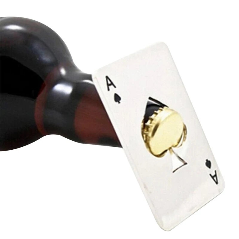 

Creative Poker Card Beer Bottle Opener Stainless Steel Wedding Party Banquet Gift Souvenirs Kitchen Dining Bar Tools Table Decor