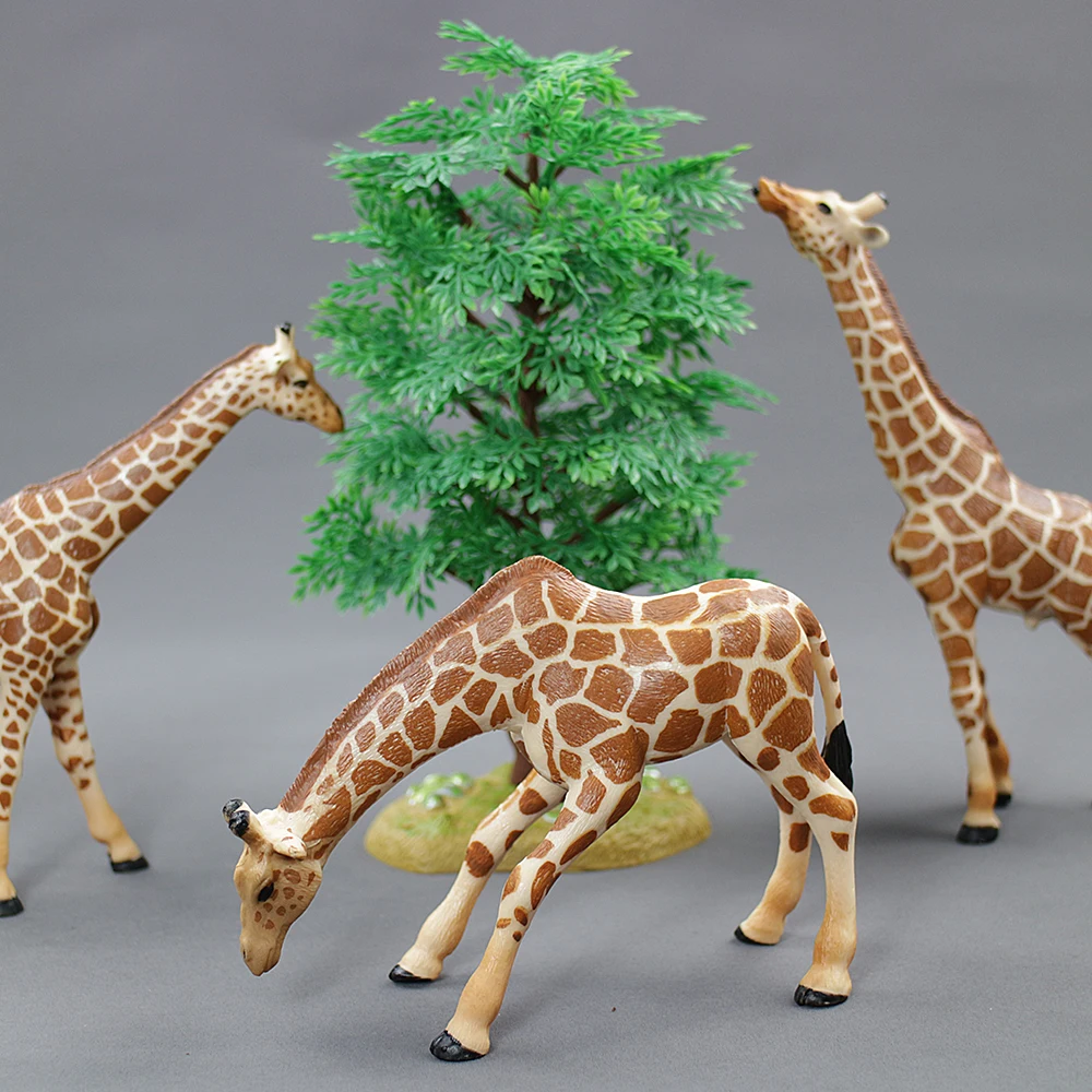 Hot toys for childrensimulation of wild animal toy models,Giraffe,PVC