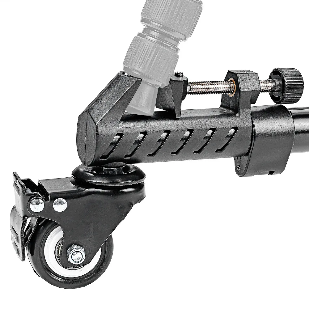  Neewer Photography Professional Universal Folding Camera Tripod Dolly Base Stand with Rubber Wheels