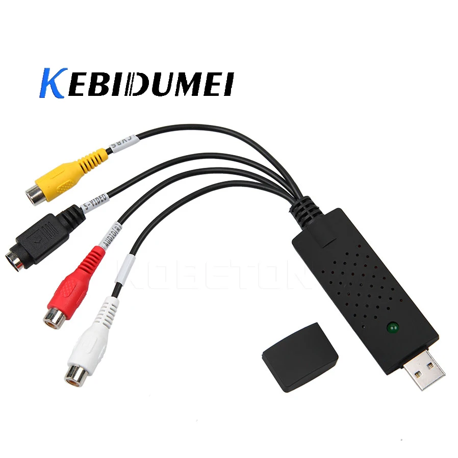 Kebidumei USB 2,0 легко закрывать Видео ТВ DVD VHS DVR cap ture адаптер легче крышка USB видео крышка ture устройство Поддержка Win10